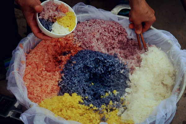 Xôi mang đậm hương vị núi rừng Tây Bắc