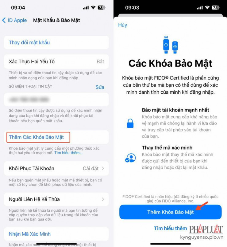 Cách bảo vệ tài khoản Apple bằng khóa bảo mật vật lý - 3