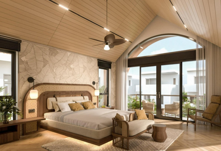 Phòng khách, phòng ngủ... đều là không gian
mở, tận dụng tối đa ánh sáng tự nhiên.