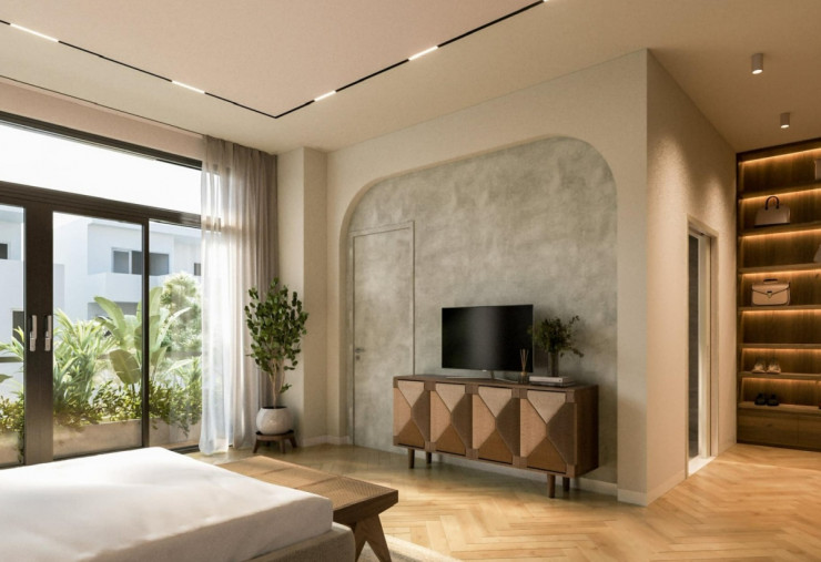 Trong biệt thự rộng gần 1.000 m2, mỗi thành
viên trong gia đình có không gian riêng nhưng vẫn liên kết trong
những khu vực sinh hoạt chung.