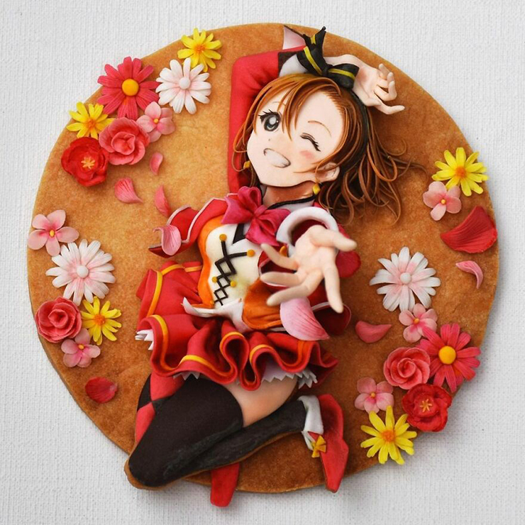 Chiếc bánh mới nhất của cô làm ra là mô phỏng nhân vật Kaoru Hakaze trong một trò chơi có tên Ensemble Stars. Đây là một trò chơi điện tử hot nhất gần đây.
