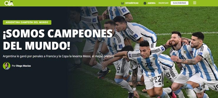 Argentina vô địch World Cup: Báo chí tán tụng Messi trên đỉnh thế giới, nước mắt Mbappe - 2