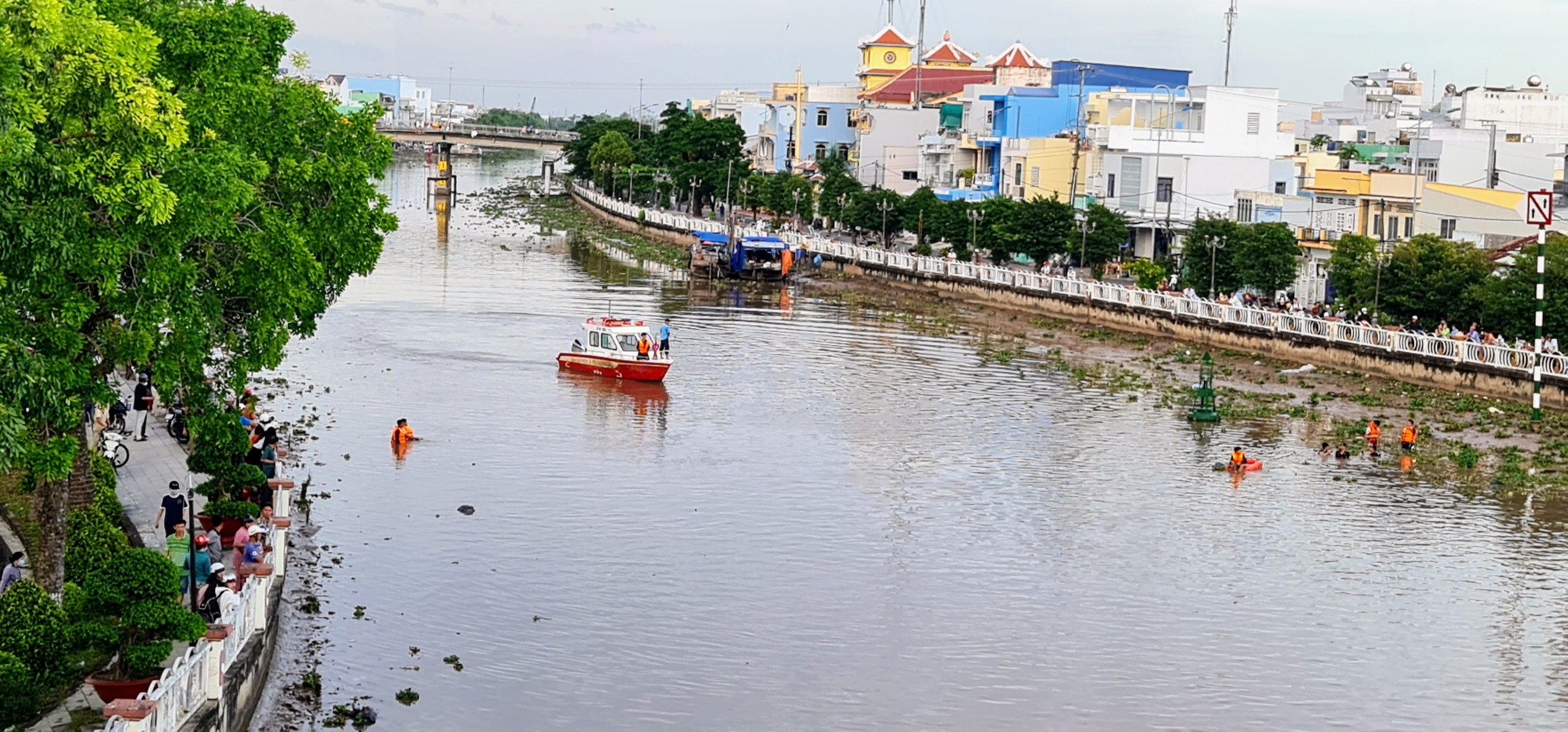 &nbsp;Hiện trường nơi phát hiện thi thể ông P.