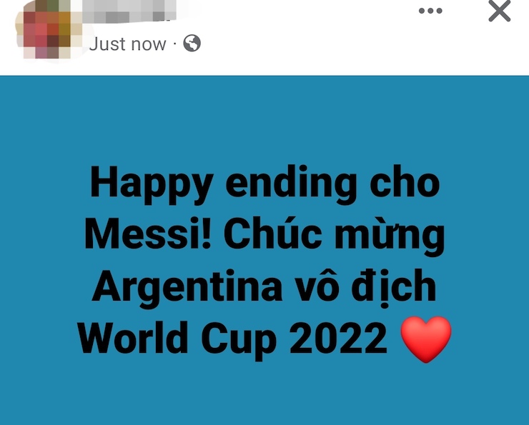 Lionel Messi cùng Argentina vô địch World Cup 2022: Dân mạng ngất ngây - 4