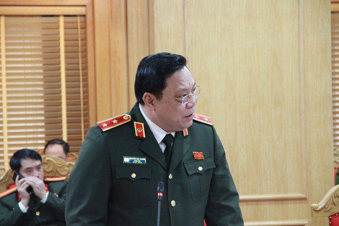 Trung tướng Nguyễn Hải Trung tại buổi họp báo