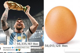 Bóng đá - Messi đang rước cúp vẫn đón kỷ lục, vượt quả trứng để &quot;làm vua Instagram&quot;