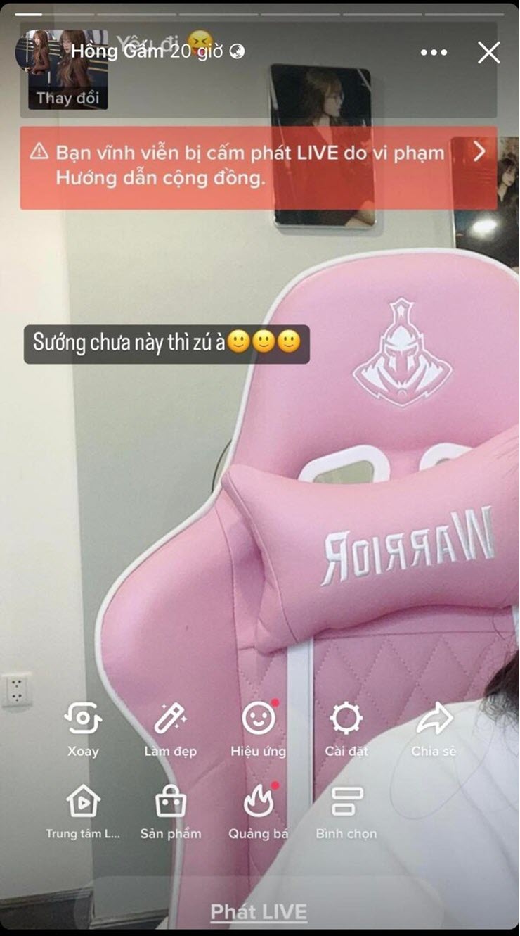 Khoe vòng một "lố lăng", Gấm Kami bị TikTok cấm live vĩnh viễn - 4