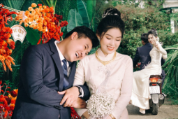 Bạn trẻ - Cuộc sống - Đám cưới đậm chất miền Tây trong vườn dừa nước ở Trà Vinh