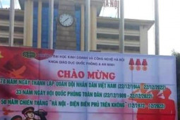 Tin tức trong ngày - Trường ĐH thừa nhận vụ in pano có hình cờ Trung Quốc là sai phạm rất nghiêm trọng