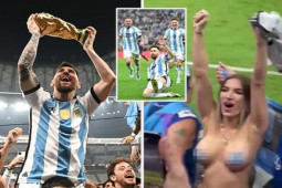 Bóng đá - Lộ mặt mỹ nhân World Cup khoe vòng 1: Fan đòi noi gương chúc mừng Messi