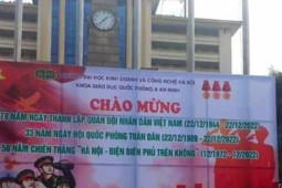 Tin tức trong ngày - Trường ĐH thừa nhận vụ in pano có hình cờ Trung Quốc là sai phạm rất nghiêm trọng