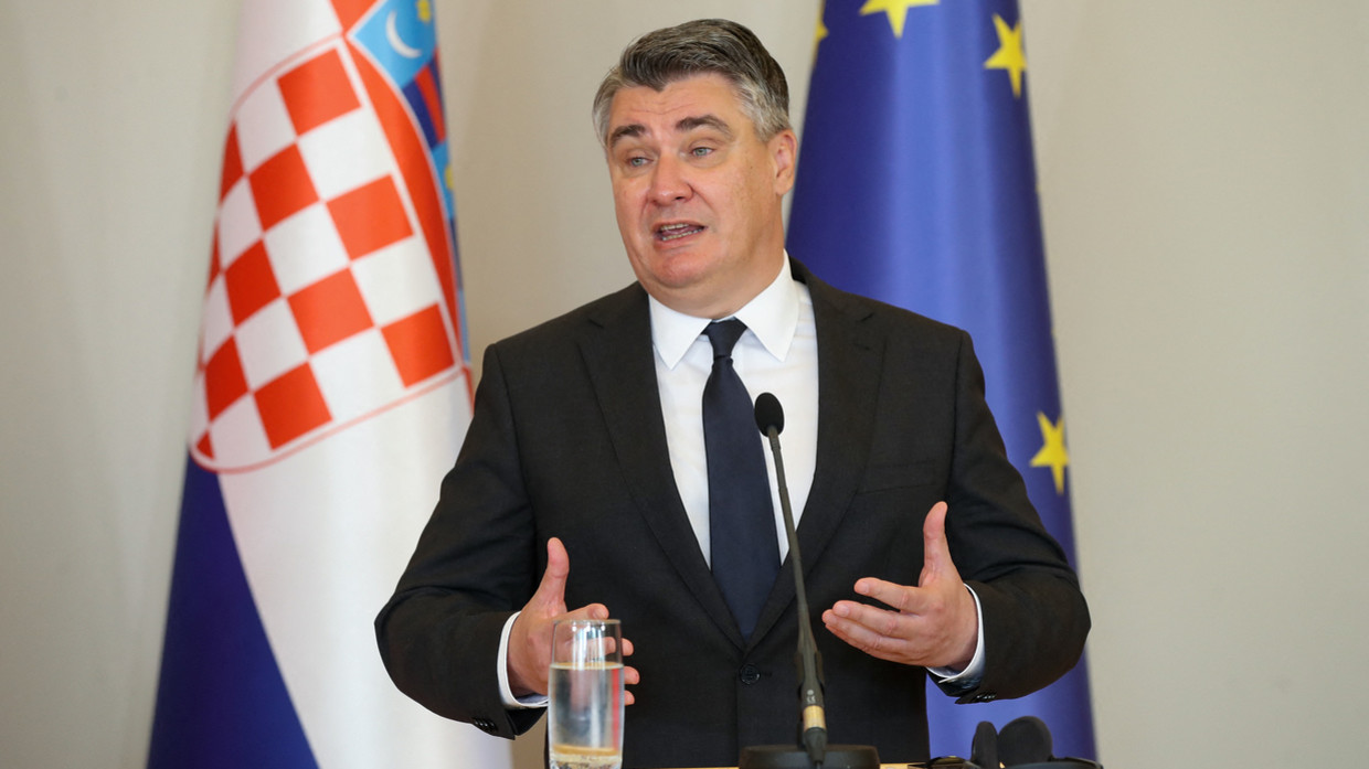 Tổng thống Croatia Zoran Milanovic.