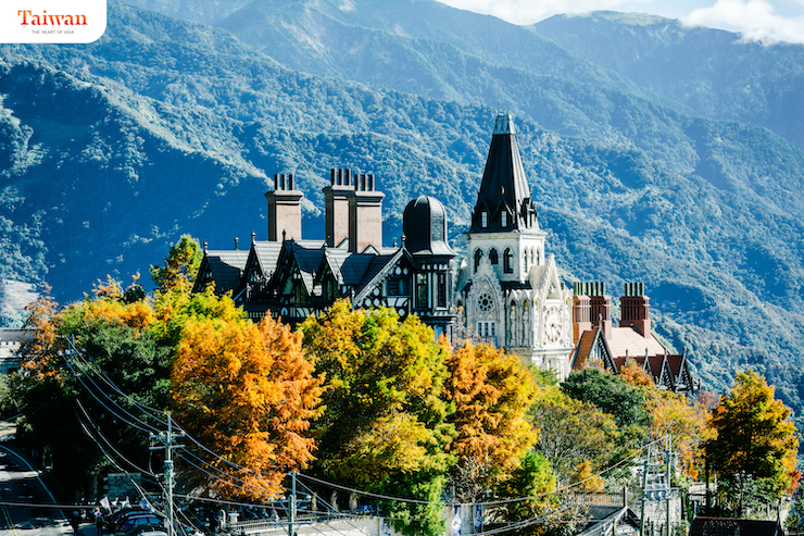 Một góc khung cảnh mùa thu ở Nông trường Cingjing