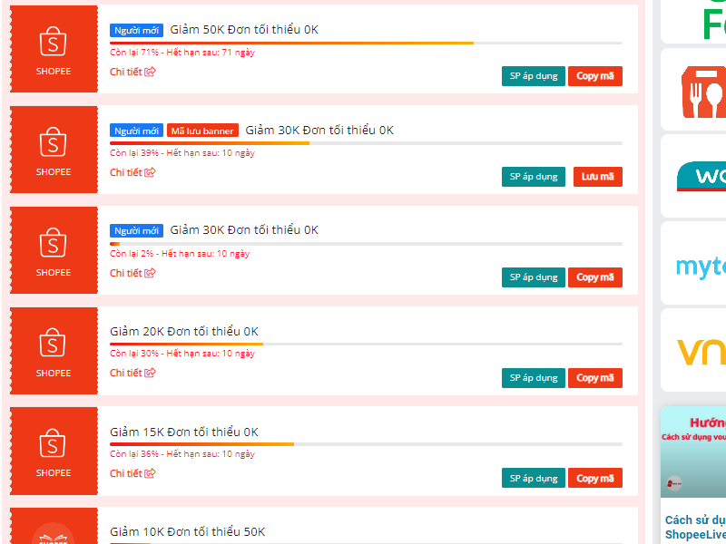 Kho voucher siêu khủng cho các tín đồ mua sắm