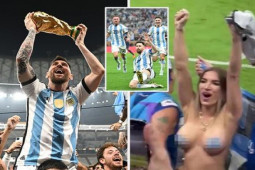Lộ mặt mỹ nhân World Cup khoe vòng 1: Fan đòi noi gương chúc mừng Messi