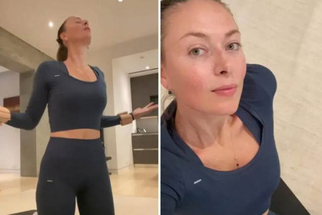Sharapova livestream tập thể dục nửa tiếng cũng "hút hồn" fan