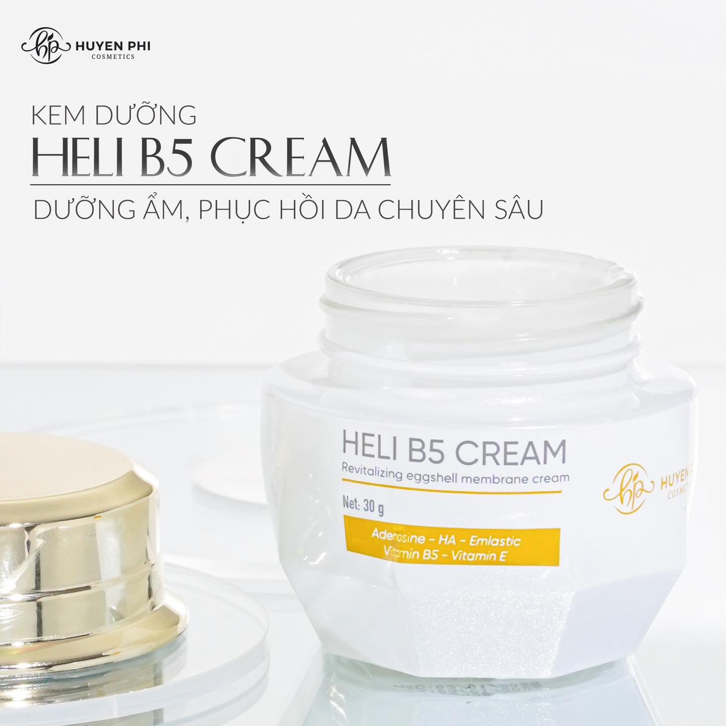 Bộ đôi hot hit Peel da Stemcell Melasma và kem phục hồi Heli B5 Cream Huyền Phi – Dưỡng da trắng hồng, mờ thâm nám - 3