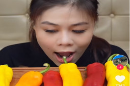 Công nghệ thông tin - Nữ TikToker với trend "ăn - độc - lạ" và "cô tiên xanh" hút triệu like