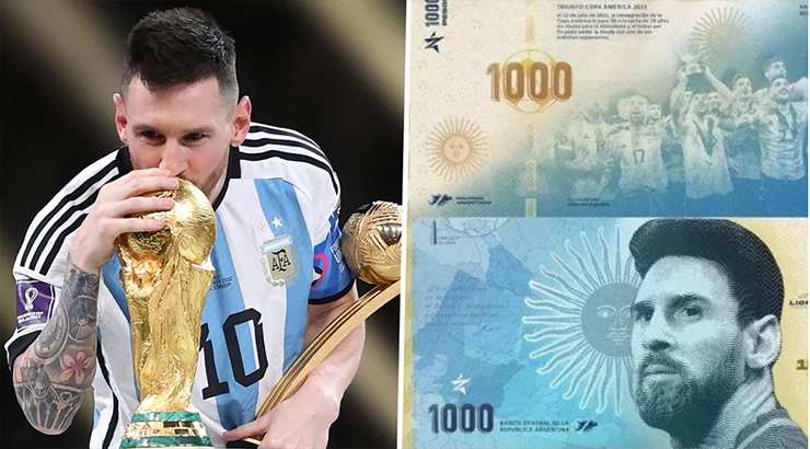 Messi rất vĩ đại nhưng anh chưa được in hình lên tiền của Argentina