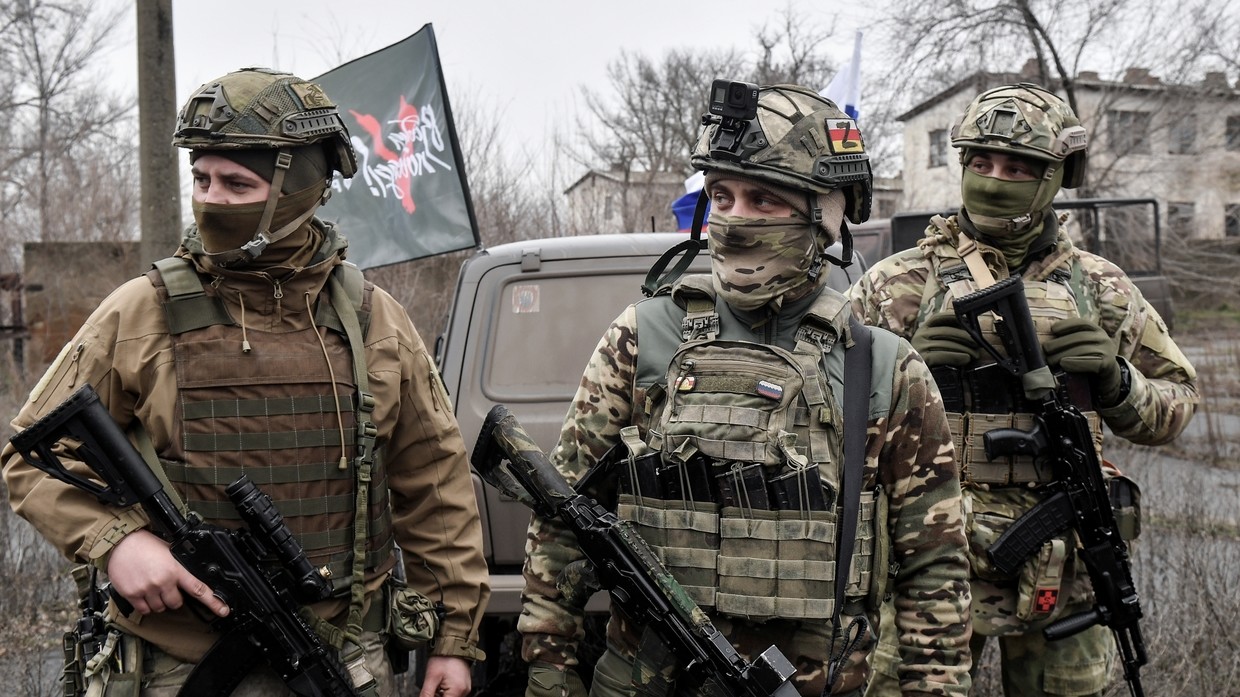 Binh sĩ Nga chiến đấu ở Ukraine.