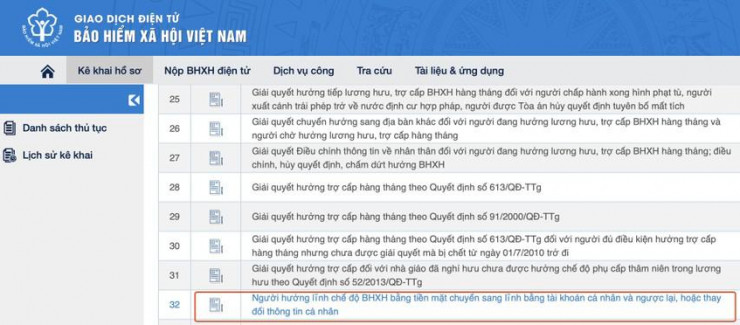 Cách đăng ký nhận lương hưu qua thẻ ATM - 3