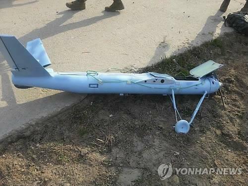 Hình ảnh UAV của Triều Tiên trong một sự kiện trước đây. Ảnh - Yonhap