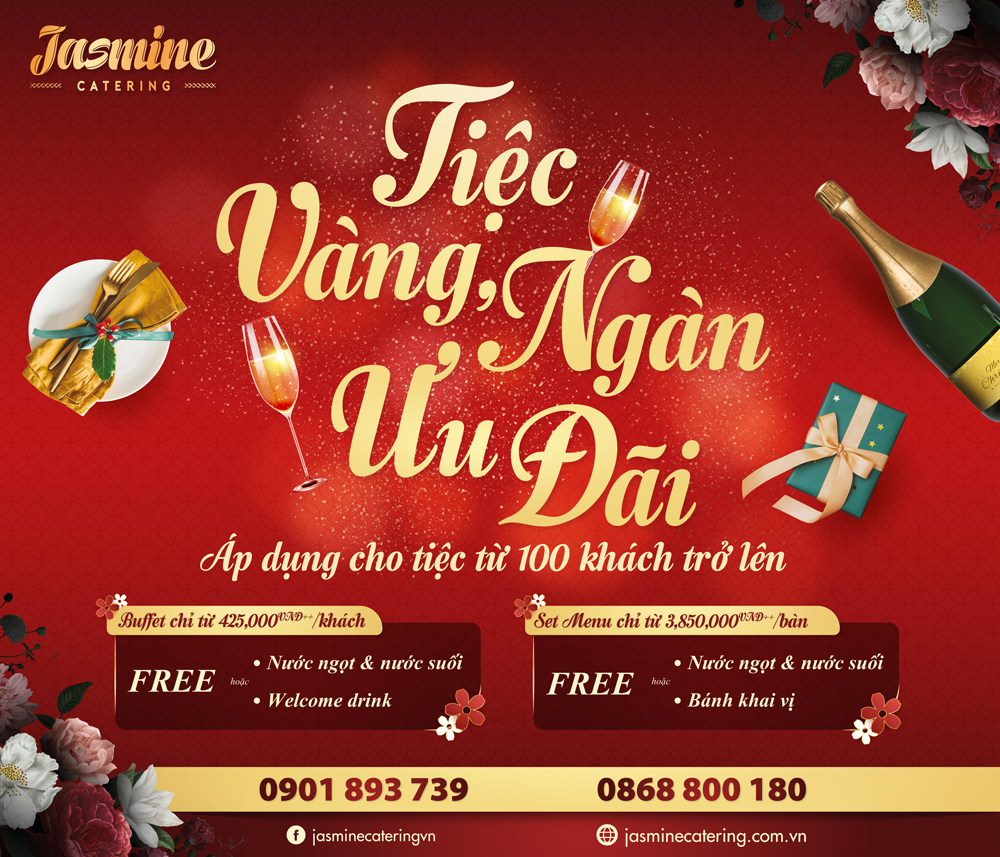 Chương trình ưu đãi hấp dẫn tại Jasmine Catering