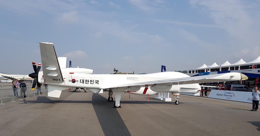 Một trong những mẫu máy bay không người lái&nbsp;do Hàn Quốc tự phát triển.