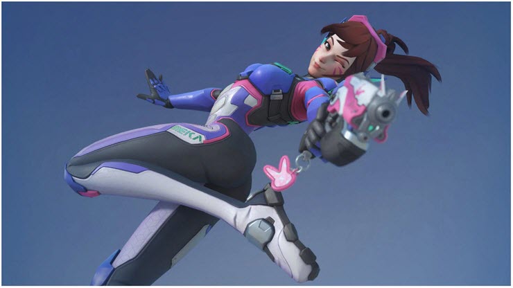 Nhân vật D.Va của game Overwatch.