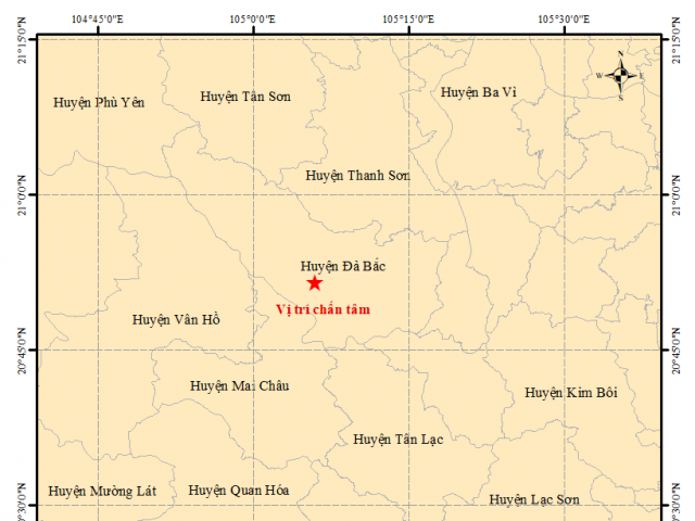 Tin tức trong ngày - Đà Bắc, Hòa Bình lại chao đảo vì động đất lên đến 4 độ richter