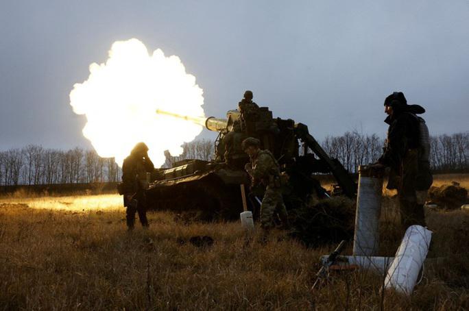 Binh sĩ Ukraine ở mặt trận Bakhmut. Ảnh: Reuters