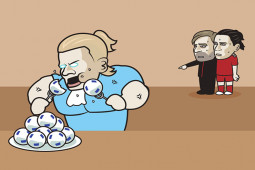 Tranh vui - Ảnh chế: Haaland ghi bàn "như máy" khiến cả Ngoại hạng Anh run rẩy