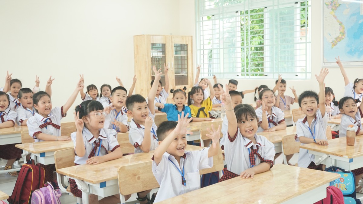 Học sinh Trường Tiểu học Lương Thế Vinh, quận Bình Tân trong 1 tiết học. Ảnh: NGUYỄN QUYÊN