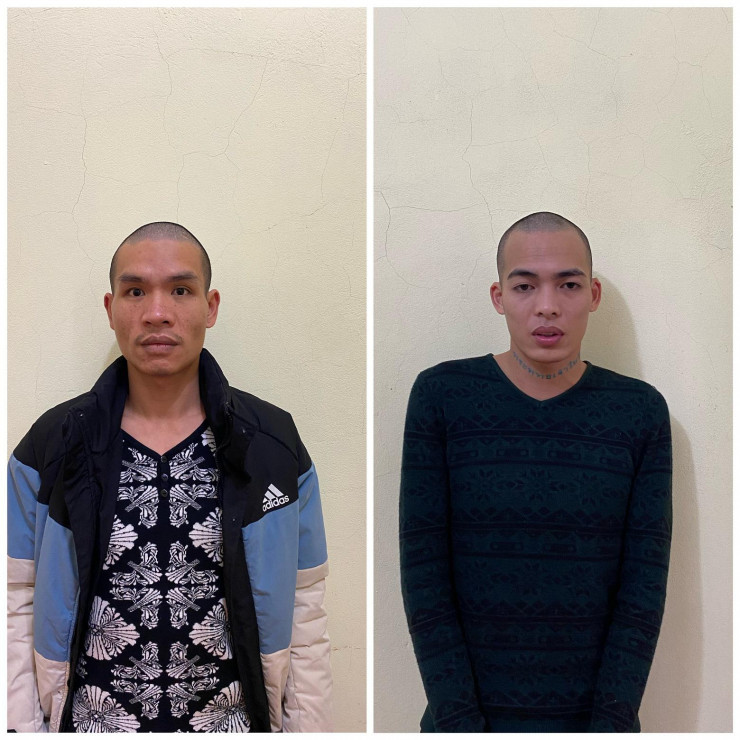 Hai đối tượng Hoàng Văn Khải (trái) và Lộc Văn Nhiên. Ảnh: Công an tỉnh Lạng Sơn.