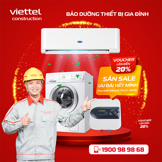 Nhiều ưu đãi hấp dẫn đang được Viettel Construction áp dụng