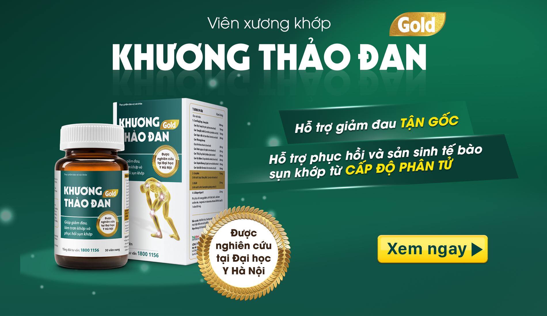 Lý do Khương Thảo Đan Gold thực sự là đột phá giúp giảm đau nhức, thoái hoá xương khớp - 1
