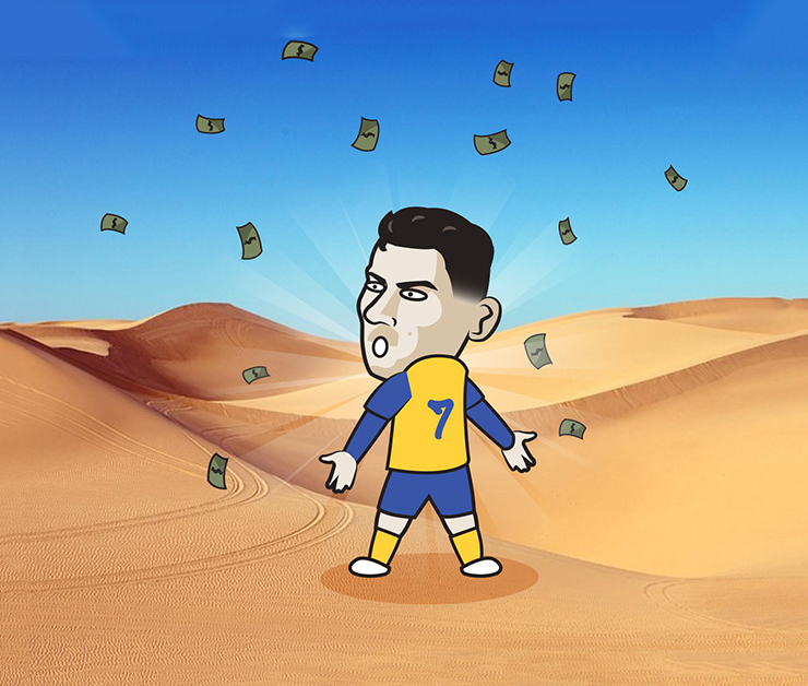 Ronaldo sẽ nhận cơn mưa "kim tiền" khi gia nhập đại diện Ả Rập Xê Út.