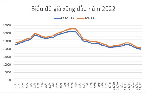 Giá xăng năm 2022 biến động như tàu lượn: Một năm “toát mồ hôi hột” của người mua - 1