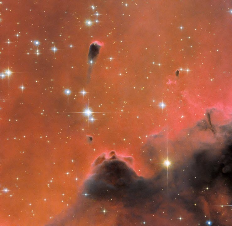 Hình ảnh tinh vân Soul Nebula đẹp rực rỡ do kính Hubble chụp được.