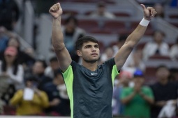 Thể thao - Video tennis Alcaraz - Ruud: Đẳng cấp vượt trội, đoạt vé bán kết (China Open)