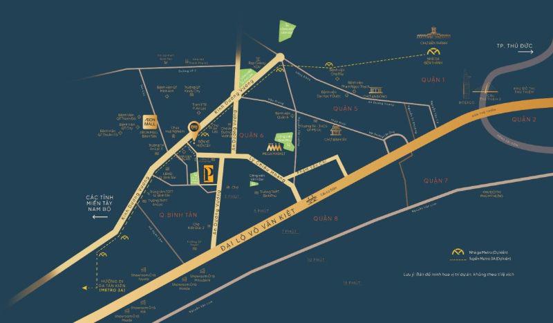 Vị trí đắc địa của dự án chung cư The Privia