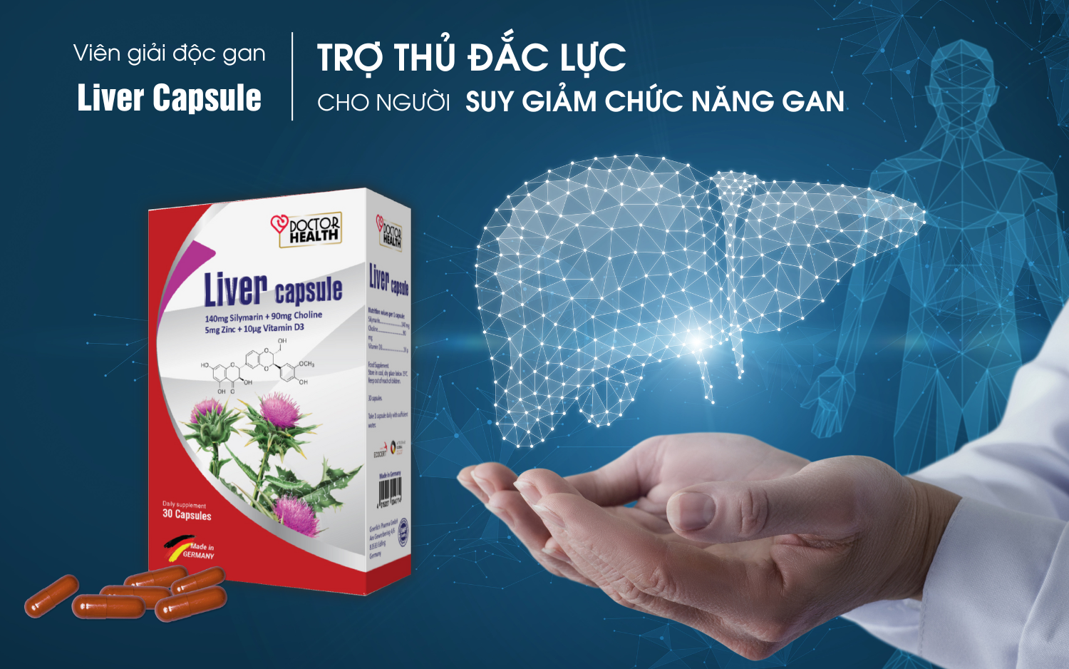 Viên bổ&nbsp;gan Liver Capsule được&nbsp;dùng cho người suy giảm chức năng gan