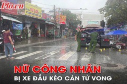 Video: Trên đường đi làm, nữ công nhân bị xe đầu kéo cán tử vong