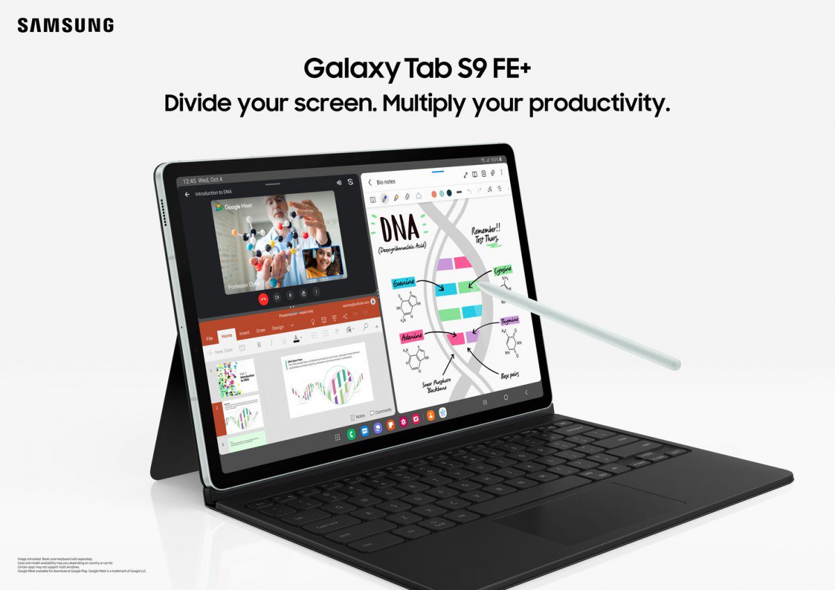 Galaxy Tab S9 FE có pin lớn hơn.