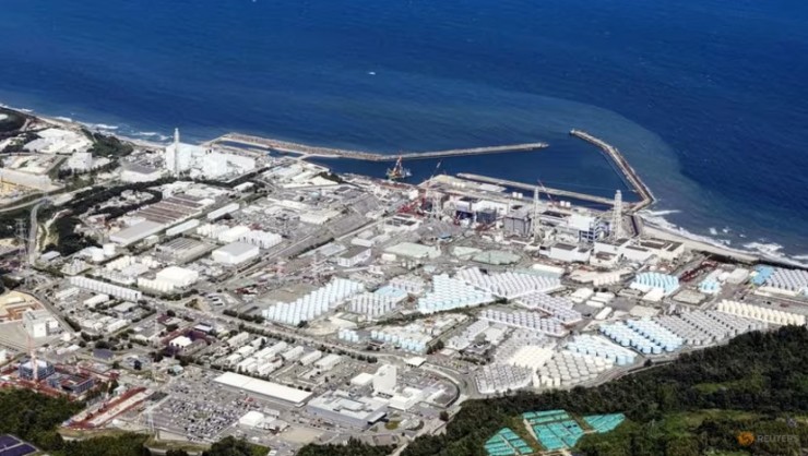 Nhà máy điện hạt nhân Fukushima Daiichi ở tỉnh Fukushima (miền bắc Nhật) - nơi xả nước thải phóng xạ ra biển. Ảnh: REUTERS