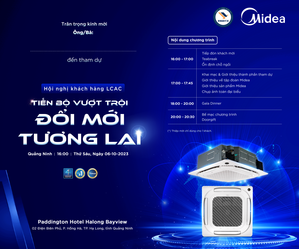 Midea tiếp tục tổ chức hội nghị khách hàng tri ân các đại lý trong năm 2023 - 2