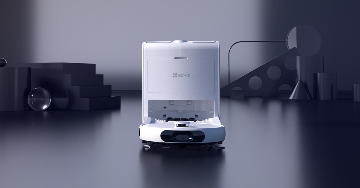 Robot hút bụi lau nhà RS2 sở hữu nhiều tính năng vượt trội cùng camera AI có độ phân giải 3K ấn tượng. Hình: EZVIZ