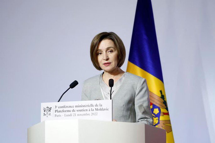 Tổng thống Moldova Maia Sandu - Ảnh: REUTERS