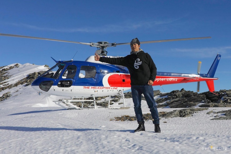 Travel blogger Ngô Trần Hải An ở New Zealand.