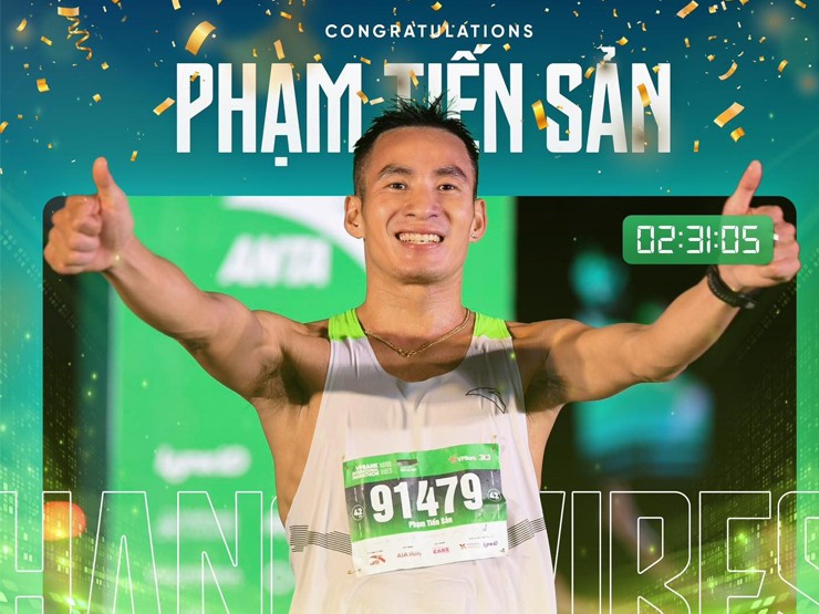 Phạm Tiến Sản giành chức vô địch cự ly 42km&nbsp;